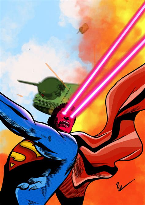 Superman: Heat Vision Blast by rizwanchoudhury on DeviantArt