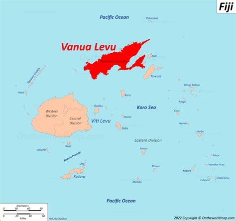 Vanua Levu Map | Fiji | Detailed Maps of Vanua Levu Island