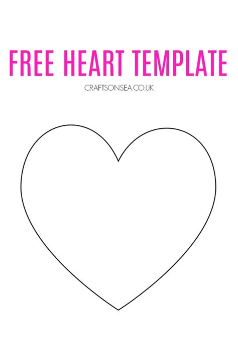 Printable Heart Template (FREE PDF) | Heart template, Printable heart template, Heart shapes ...