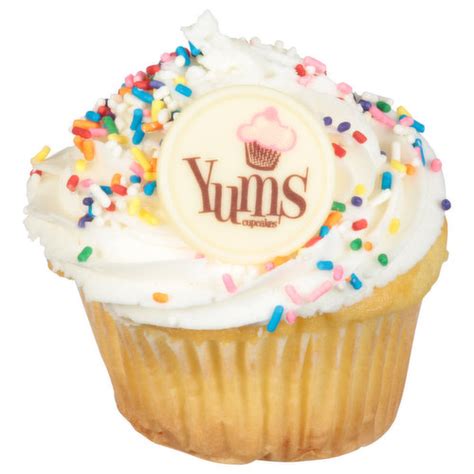 Brookshire's Cupcakes, Vanilla with Vanilla Fill - FRESH by Brookshire's