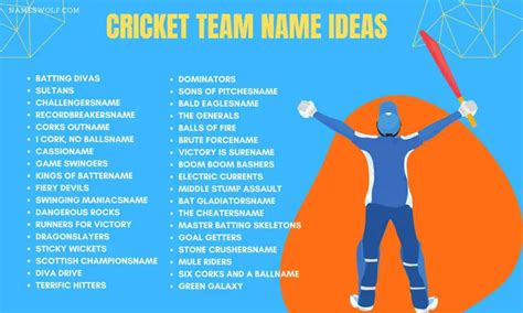 550+ Cricket Team Names To Make Your Opponent Clean Bowled – NamesWolf