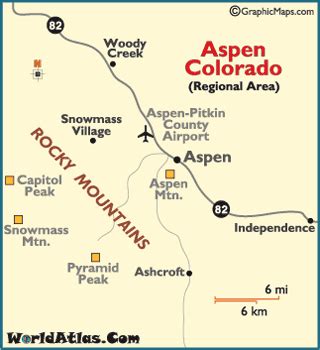 Map of Aspen Colorado - Aspen Map, Aspen Ski Resorts, Ghost Towns Colorado, Aspen Mountain ...