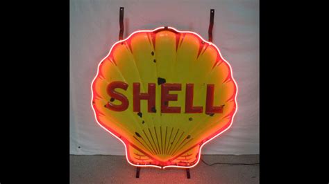 Shell Clamshell Neon Sign 50x53 for Sale at Auction - Mecum Auctions