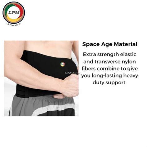 LPM SUPPORT ABDOMINAL BINDER (BLACK) #LPM908 - ALL SIZES