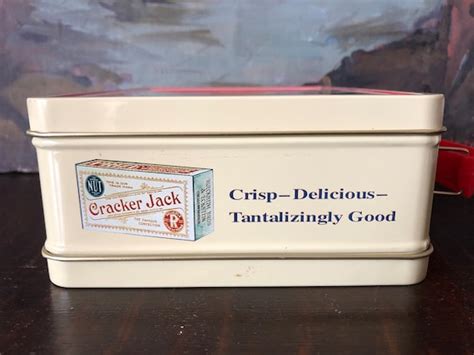 Vintage Cracker Jack Lunch Box Vintage Metal Cracker … - Gem