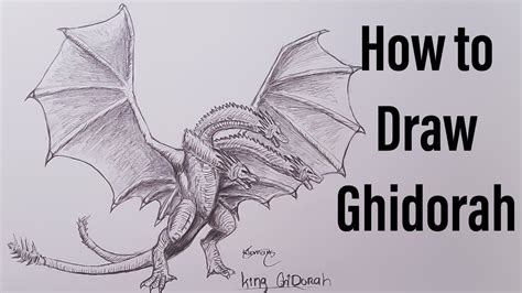 How to draw Ghidorah part 1 Godzilla King of the Monsters - YouTube