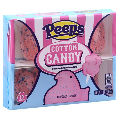 Peeps Cotton Candy Marshmallow Chicks 10Ct | Hy-Vee Aisles Online Grocery Shopping