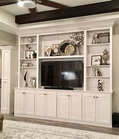 #entertainment center ideas living room grey | Accent walls in living room, Living room ...