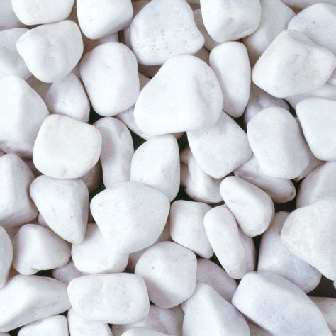 Polar White Pebbles, White Spar Pebbles, Spanish White Pebbles, White Pebbles, White Stone ...