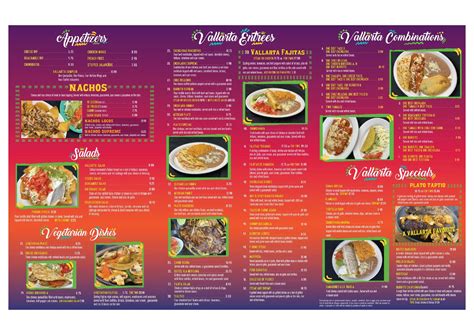 Vallarta Mexican Restaurant Menu Foley, AL 36535 - Menu Cuisine