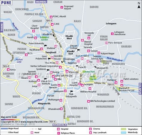 Pune Map, City Map of Pune