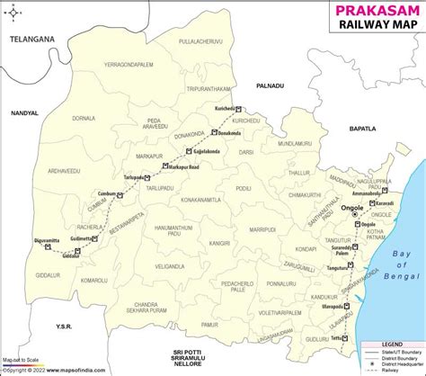 Prakasam Railway Map