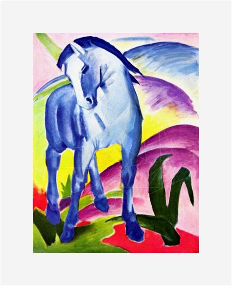 Franz Marc - Blue Horse I PNG Free Download - Files For Cricut & Silhouette Plus Resource For ...