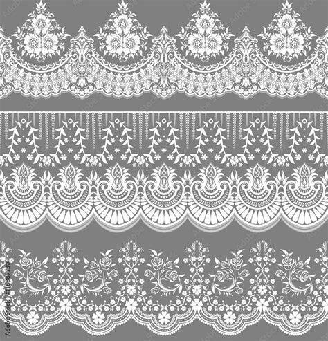 Vector set of design elements: seamless texture, borders, frames.vector ...