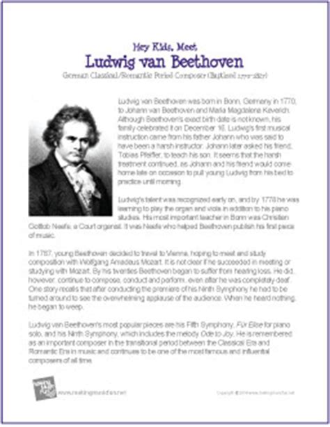 Ludwig van Beethoven | Free Famous Composer Biography