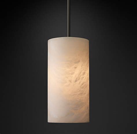 Hand-Carved Alabaster Cylinder Pendant 14" | Modern ceiling light, Hand ...