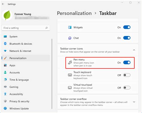 How to Make the Pen Menu Icon Available on Windows 11 Taskbar ...