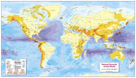 Map of the Natural Hazards of the World - Cosmographics Ltd