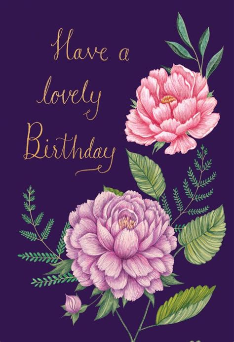 Lovely Peonies - Birthday Card | Greetings Island