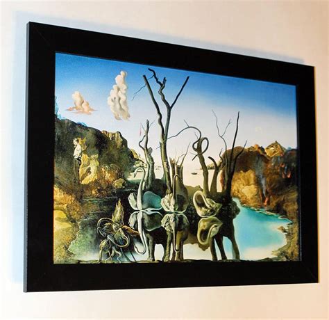 Salvador Dali Swans reflecting in elephants | Etsy