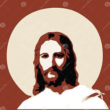 Jesus Christ Face. Christian and Catholic Religion Stock Vector ...