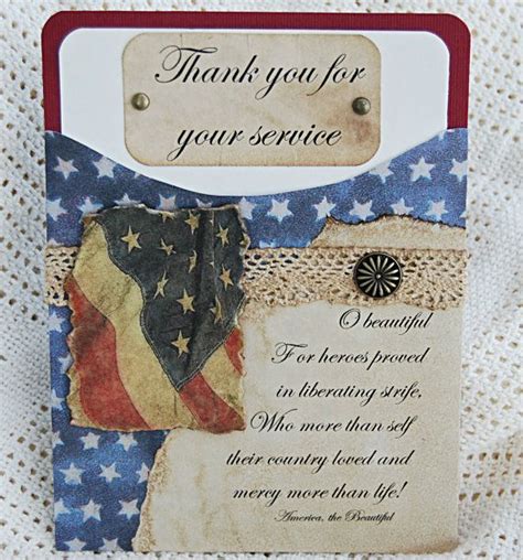 Handmade Military Veterans Thank You Card | Military christmas cards, Military cards, Cards handmade