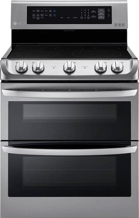 LG 7.3 Cu. Ft. Electric Self-Cleaning Freestanding Double Oven Range ...