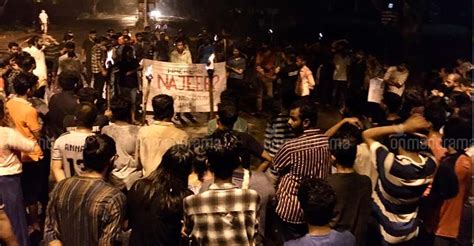 'Where is Najeeb?' PU students fume against right-wing terror