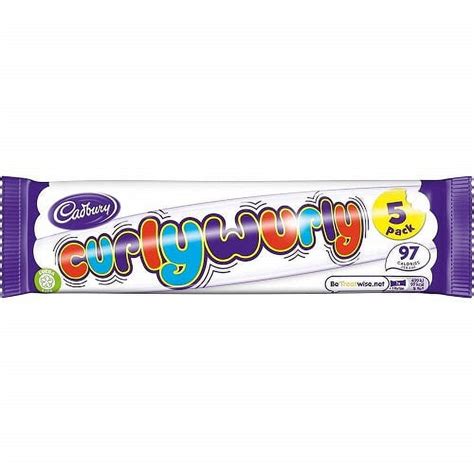 Cadbury Curly Wurly Bar 5pk - Chewy and Wavy Milk Chocolate Candy Snack - Walmart.com