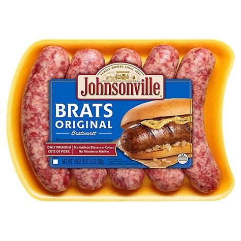 Johnsonville Brats Original Bratwurst, 19 oz