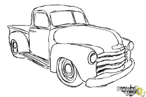 How to Draw a Chevy Truck - DrawingNow | Chevy trucks, Vintage chevy trucks, Vintage pickup trucks