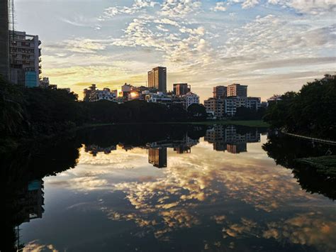 #Cityscape #Dhaka #reflection #Banani_Lake | Cityscape, Seattle skyline ...