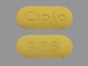 Pill Finder: Cipla 375 Yellow Capsule-shape - Medicine.com