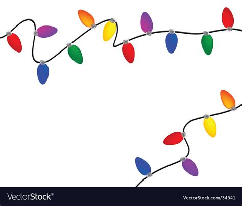 Christmas lights Royalty Free Vector Image - VectorStock