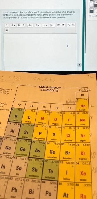 Solved In your own words, describe why group 17 elements are | Chegg.com