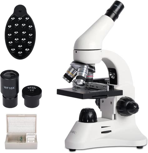 Amazon.com: ESAKO 40-1000X Microscope with Mechanical Stage Smartphone Adapter & Slides Metal ...