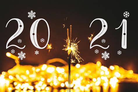 New year 2021 with sparkler on black background - Creative Commons Bilder