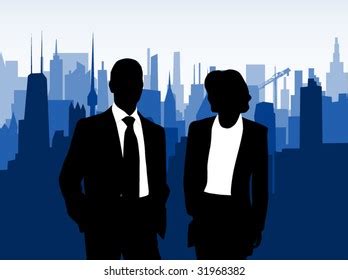 Illustration People Buildings Stock Vector (Royalty Free) 31968382 | Shutterstock