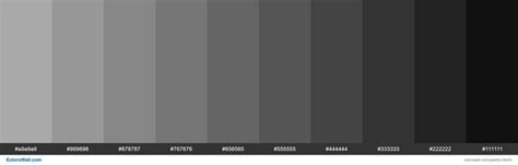 Shades of Dark Gray #A9A9A9 hex color | Light grey color code, Hex ...