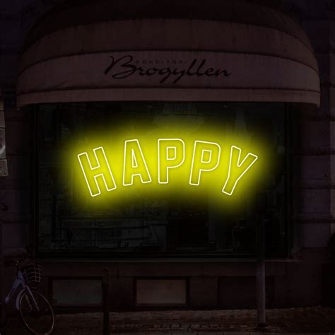 Happy Neon Sign - Fully Customizeable | myNeon