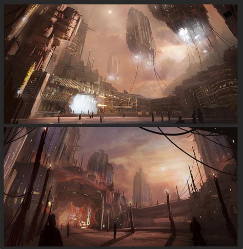 Science fiction city thumbnails by Tryingtofly on DeviantArt