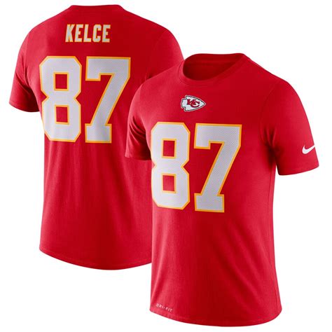 Men's Nike Travis Kelce Red Kansas City Chiefs Player Pride 3.0 Name & Number Performance T-Shirt