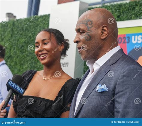 Mike Tyson S Daughter Milan Tyson and Former Boxing Champion Mike Tyson before 2023 US Open ...