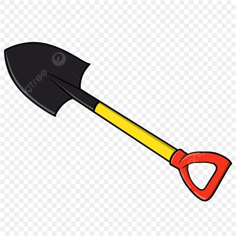 Cartoon Shovel White Transparent, Shovel Cartoon Png Yellow Red, Shovel Cartoon, Shovel Tool ...