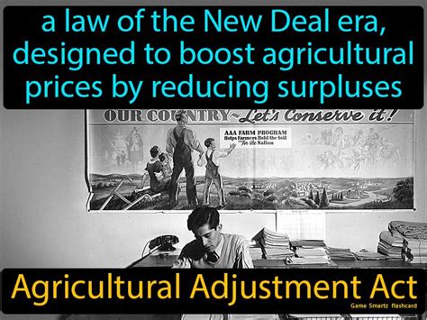 Agricultural Adjustment Act | Acting, History facts, Us history