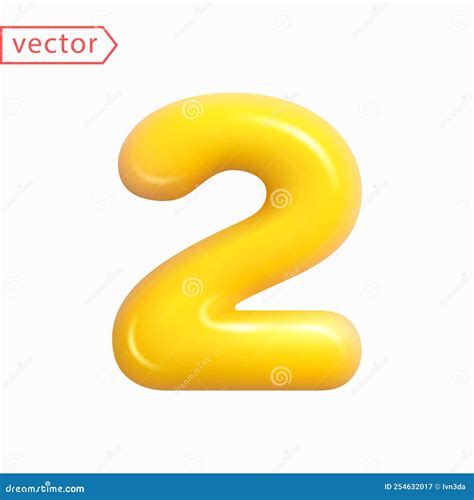 Number 1. Number One Sign in Yellow Color. Realistic Shiny 3D Balloon in Cartoon Style Design ...