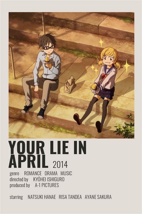 Minimalist/alternative "Your Lie in April" anime poster ☆ Check out my "Anime Posters" board ...