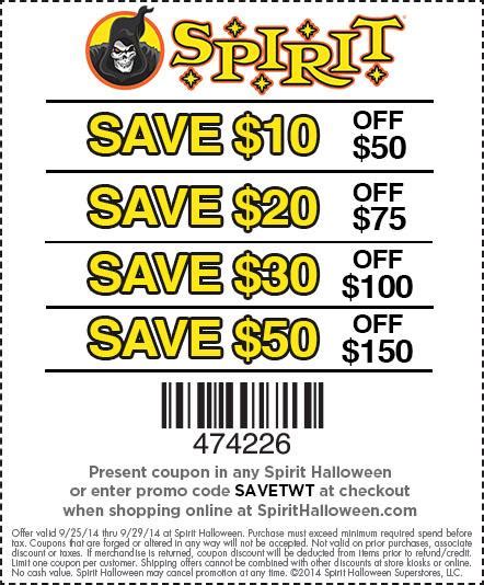 Spirit Halloween on Twitter: "Monstrous savings! http://t.co/AsM4fIWmPu #coupon #spirithalloween ...