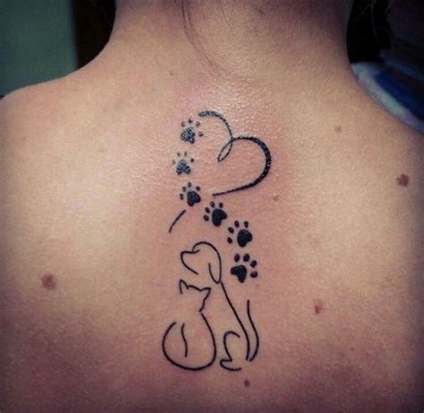 27 Best Cat & Dog Tattoo Designs - The Paws