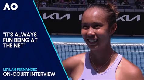 Leylah Fernandez On-Court Interview | Australian Open 2024 First Round ...